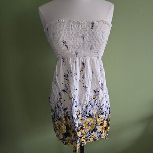 Forever 21 Strapless Floral Dress Size Small